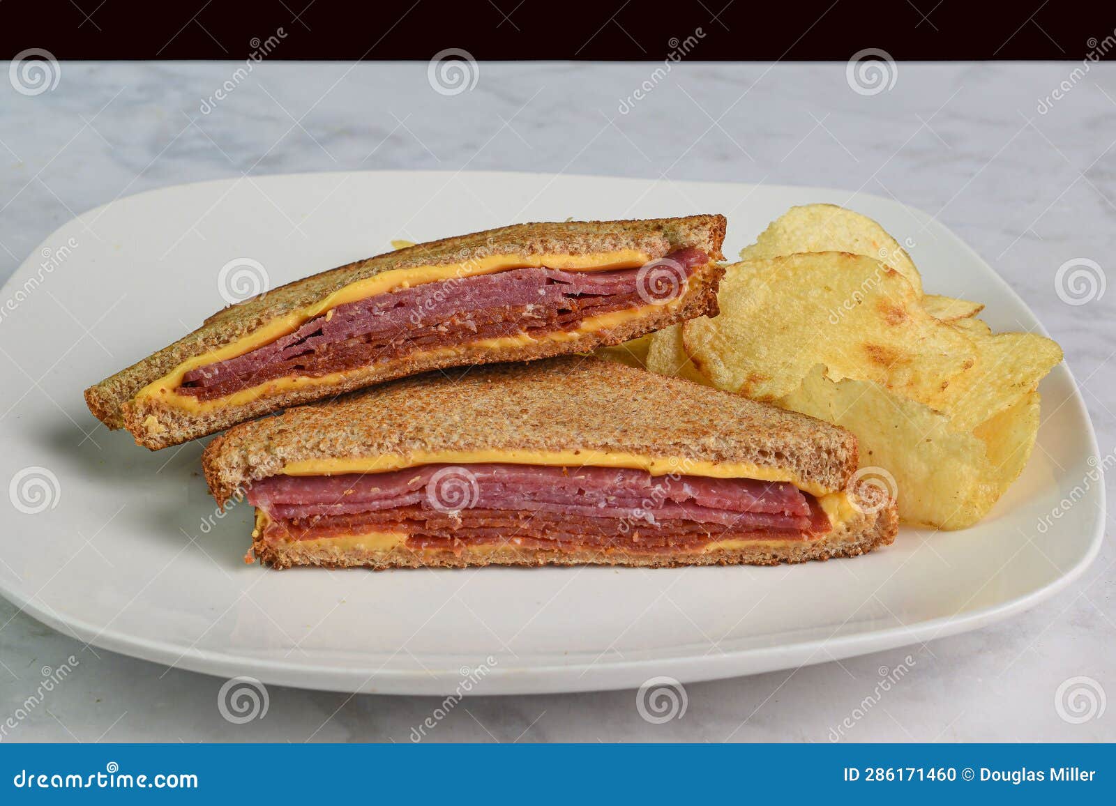 Pepperoni Salami Cheese Sandwich Stock Photo Image of pepperoni, meal 286171460