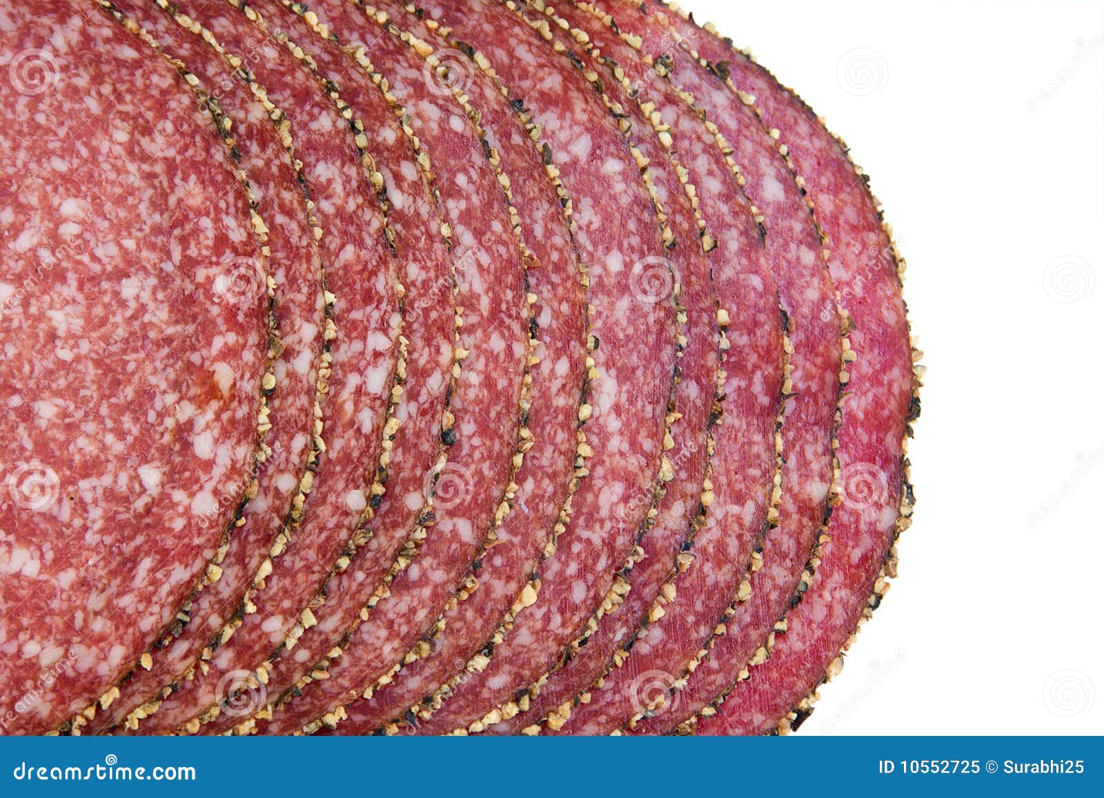 Pepperoni, sausage stock image. Image of pepper, summer 10552725