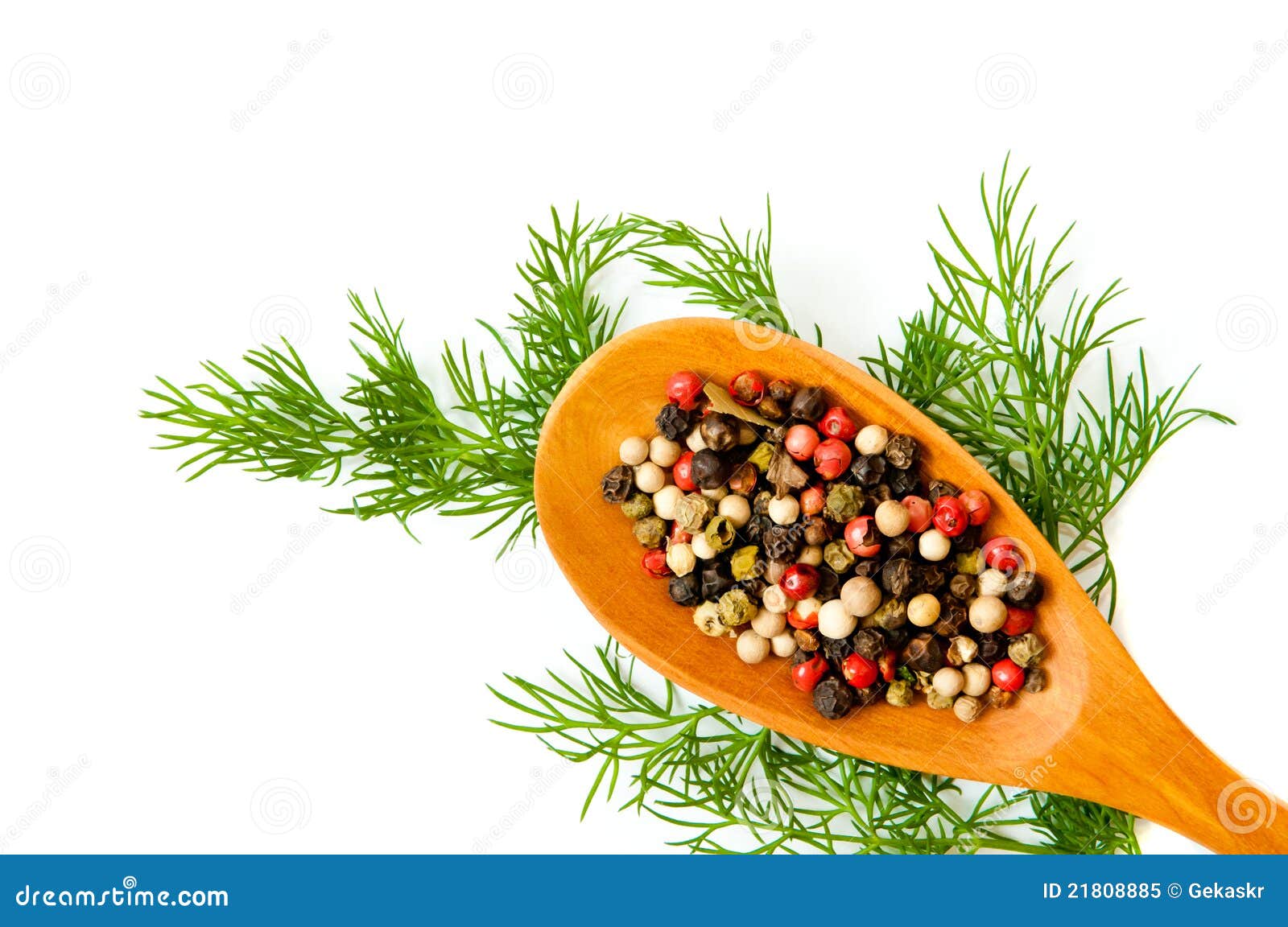 Peppers and dill stock image. Image of healthy, condiment 21808885