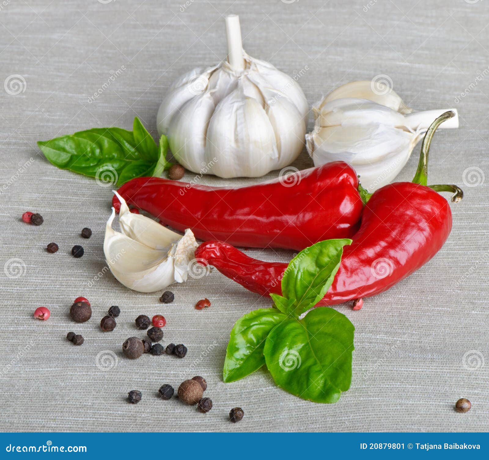 Peppers and garlic stock image. Image of garlic, vegetable 20879801