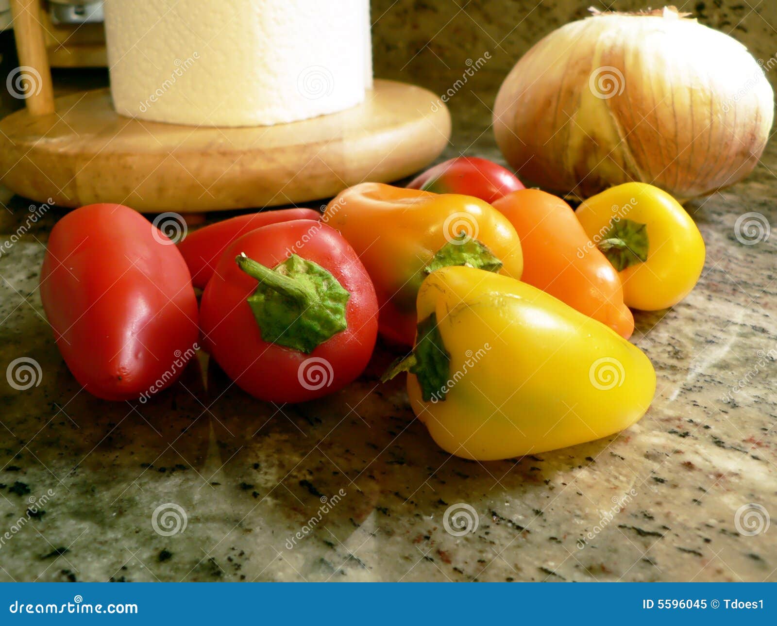 Peppers On Kitchen Counter 3 Picture. Image 5596045
