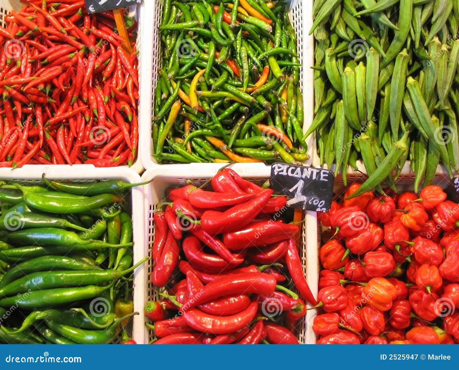 Peppers at the market stock image. Image of thai, colourful 2525947