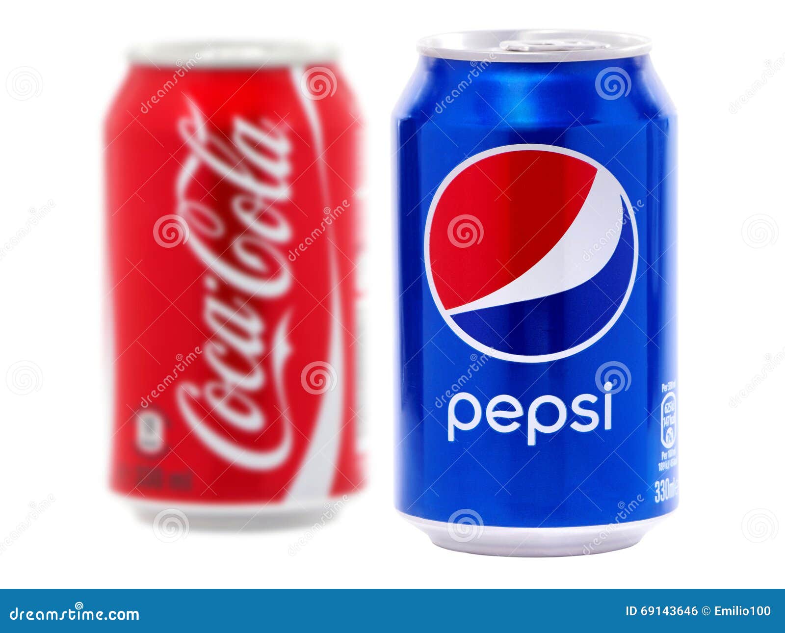 Pepsi and Coca-Cola cans editorial photo. Image of juice - 69143646