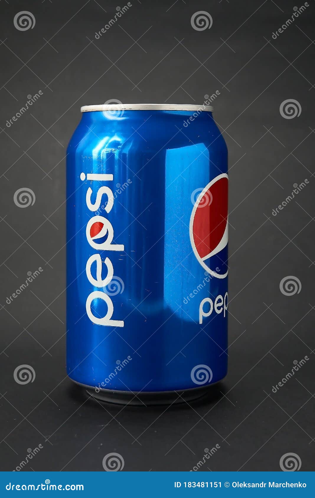 Pepsi Drink on a Gray Background, Gray Isolate, Editorial. Editorial ...