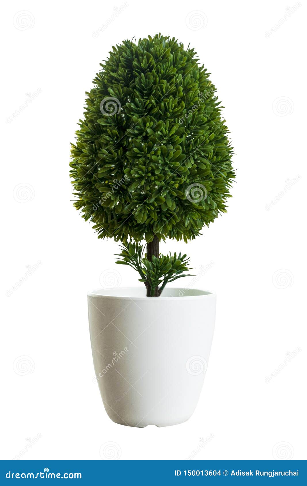 Pequeño árbol Artificial En Potes Blancos En El Fondo Blanco Imagen Del  Concepto Para El Diseño Interior Y La Decoración De La of Foto de archivo -  Imagen de arbusto, cubo: 150013604