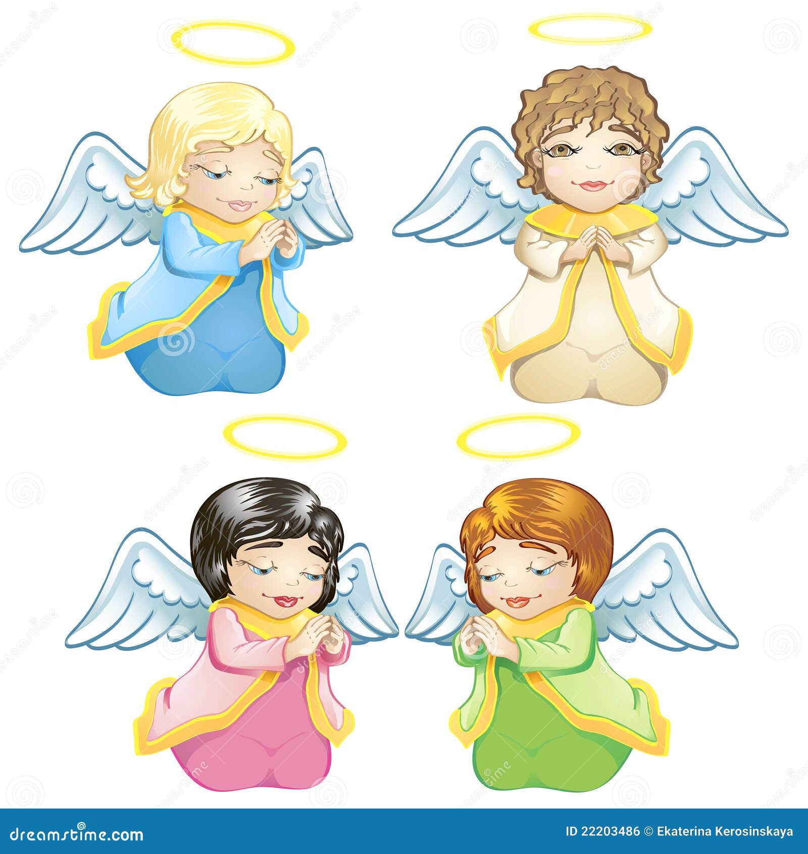 Angelitos ilustración del vector. Ilustración de historieta - 22203486, image size:1600x1690