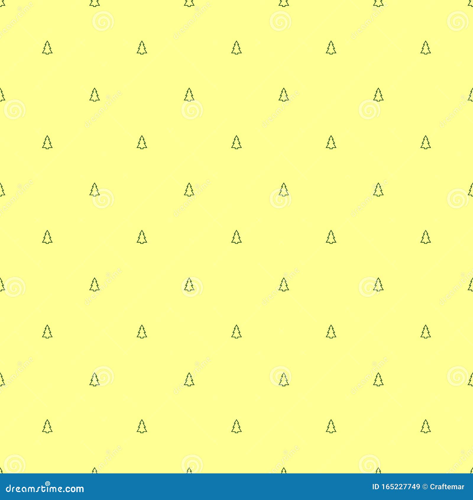 Pequeños árboles De Color Verde Verde En Un Fondo Amarillo Pastel Patrón  Minimalista, Geométrico, Simétrico Y Transparente Vector Ilustración del  Vector - Ilustración de papel, contexto: 165227749
