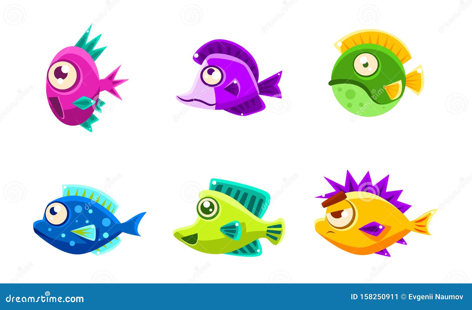 Pequeños Peces Brillantes Y Coloridos, Divertidos Animales De Los Grandes Ojos, Personajes De Dibujos Animados Ilustración Vecto Ilustración del Vector - Ilustración de brillante, colorido: 158250911 Pequeños Peces Brillantes Y Coloridos, Divertidos Animales De Los Grandes Ojos, Personajes De Dibujos Animados Ilustración Vecto Ilustración del Vector - Ilustración de brillante, colorido: 158250911