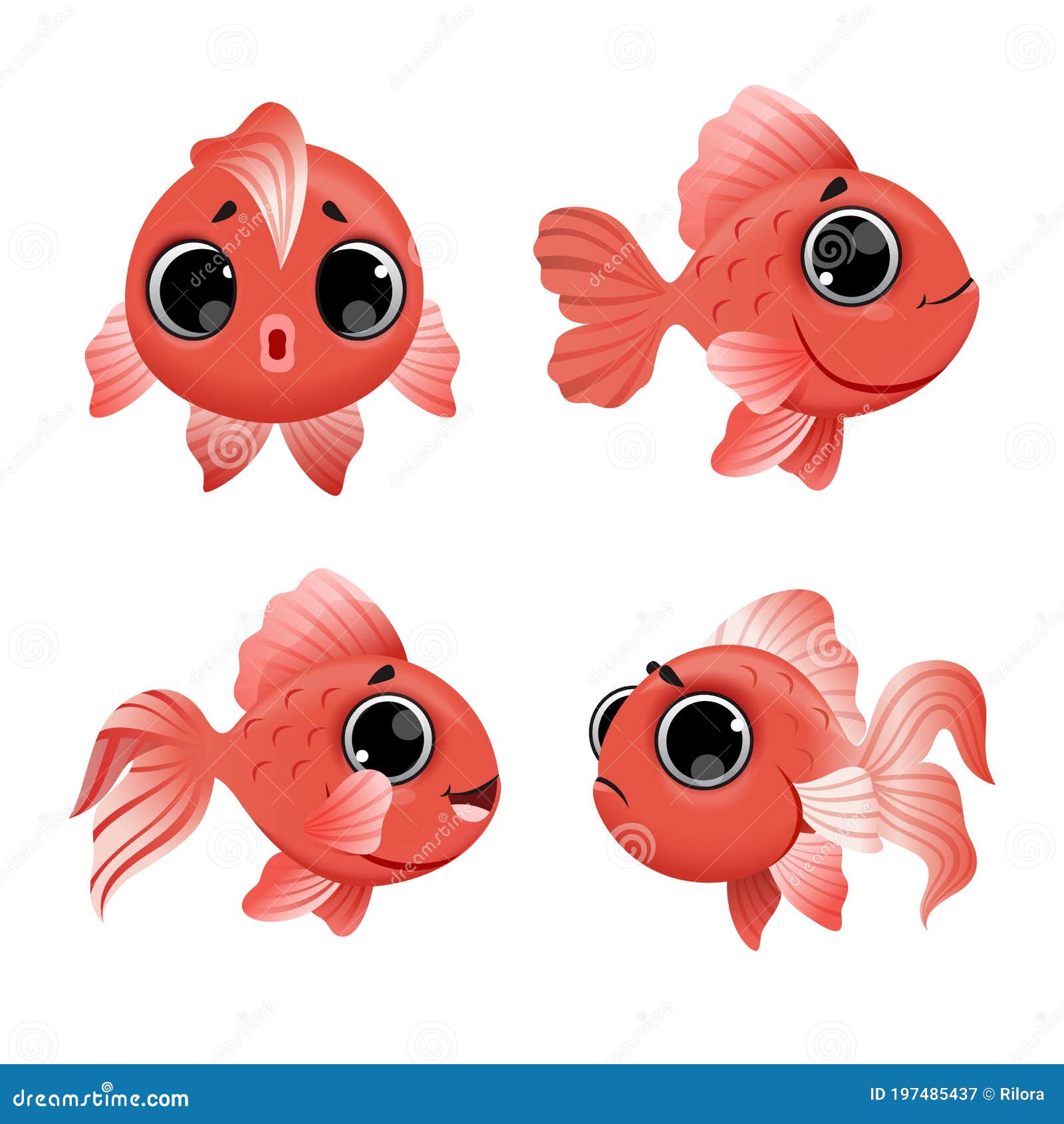 Pequeños Peces Dorados De Dibujos Animados Aislados Sobre Fondo Blanco Vector Ilustración del Vector - Ilustración de brillo, imagen: 197485437 Pequeños Peces Dorados De Dibujos Animados Aislados Sobre Fondo Blanco Vector Ilustración del Vector - Ilustración de brillo, imagen: 197485437