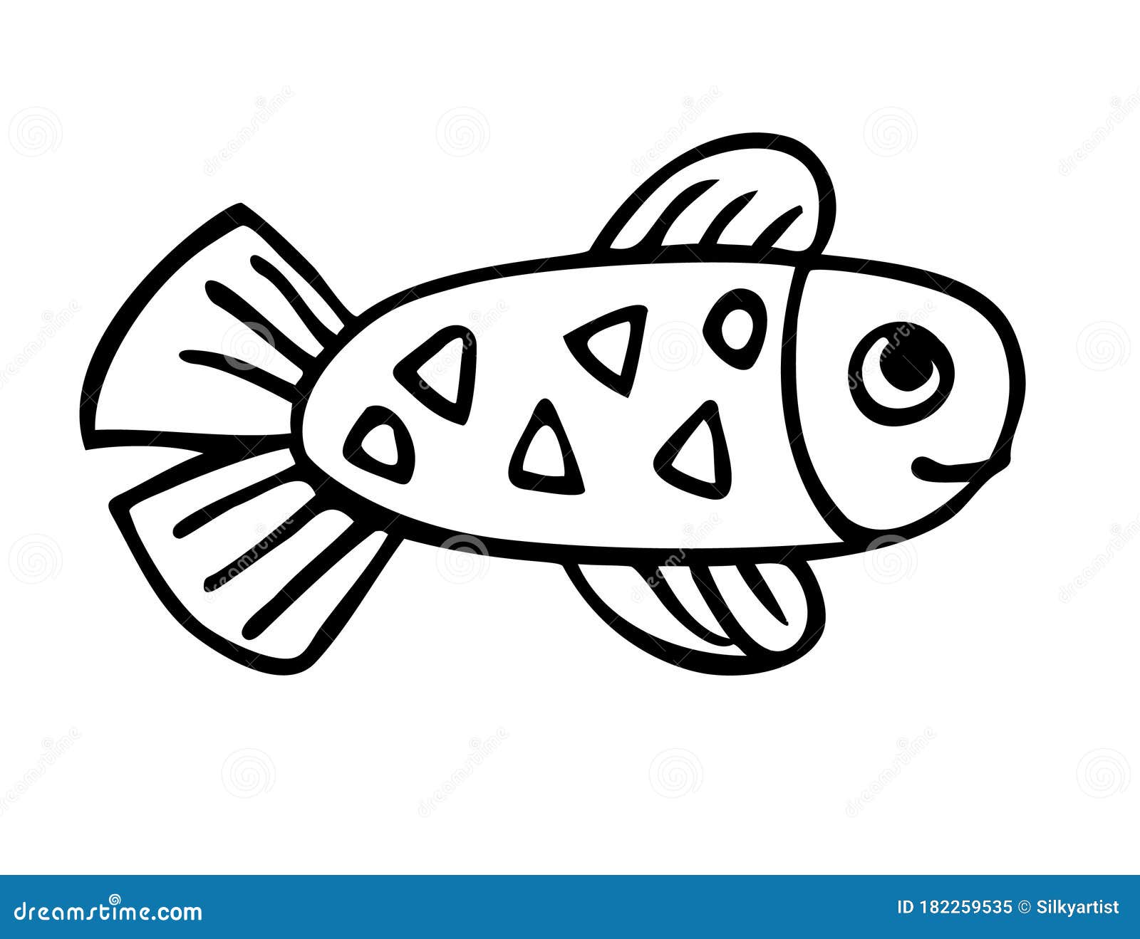 Uma nuvem de desenho animado com uma cauda em forma de peixe