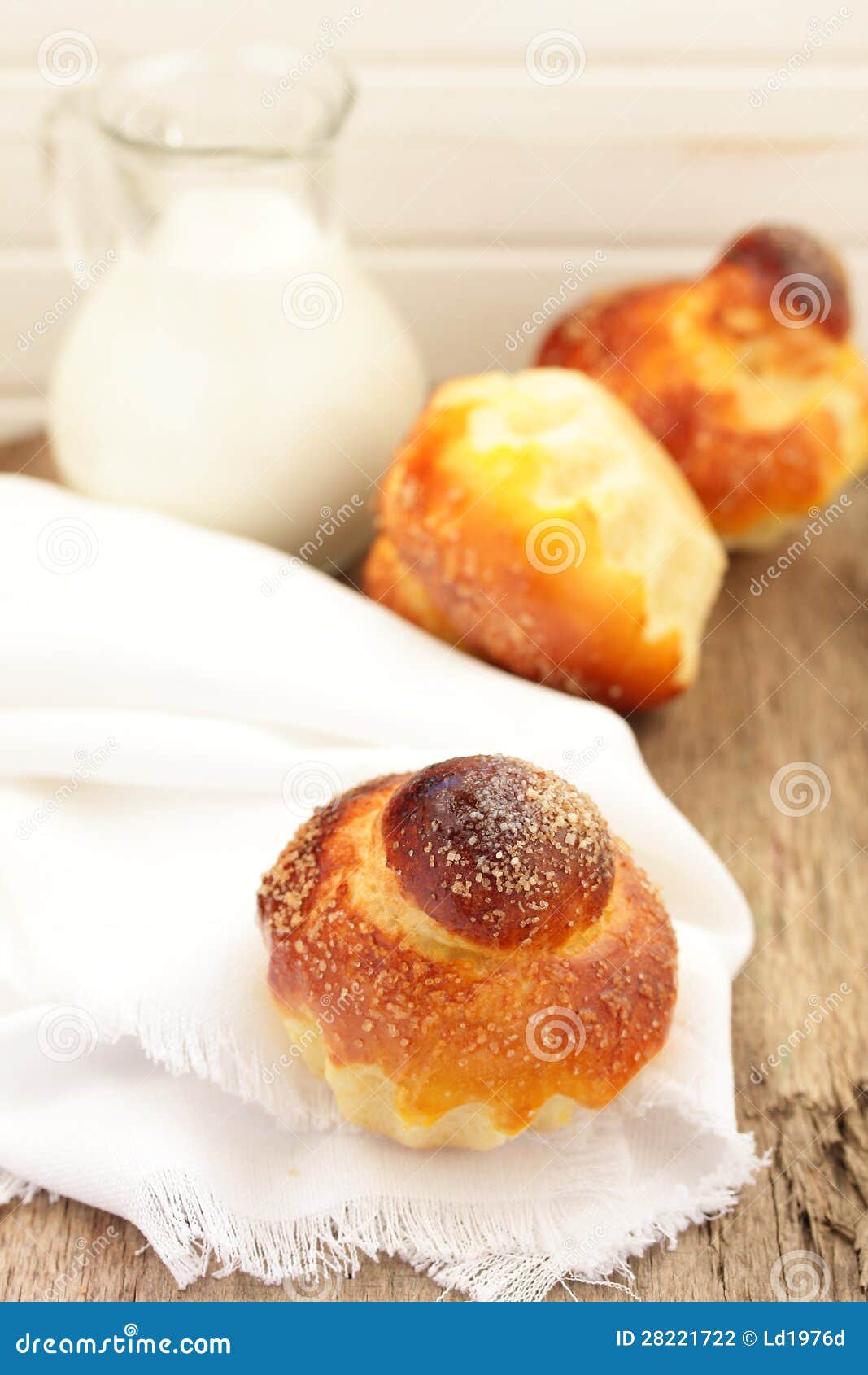 Per Il Panino Della Brioche. Fotografia Stock Immagine di zucchero