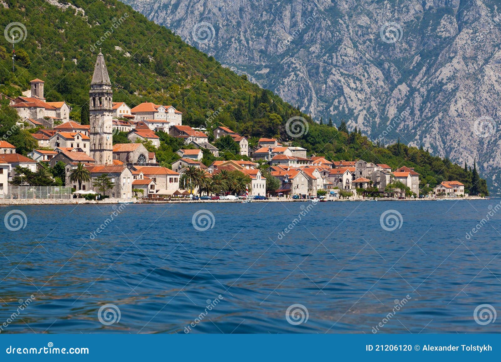 городок perast montenegro kotor boka залива