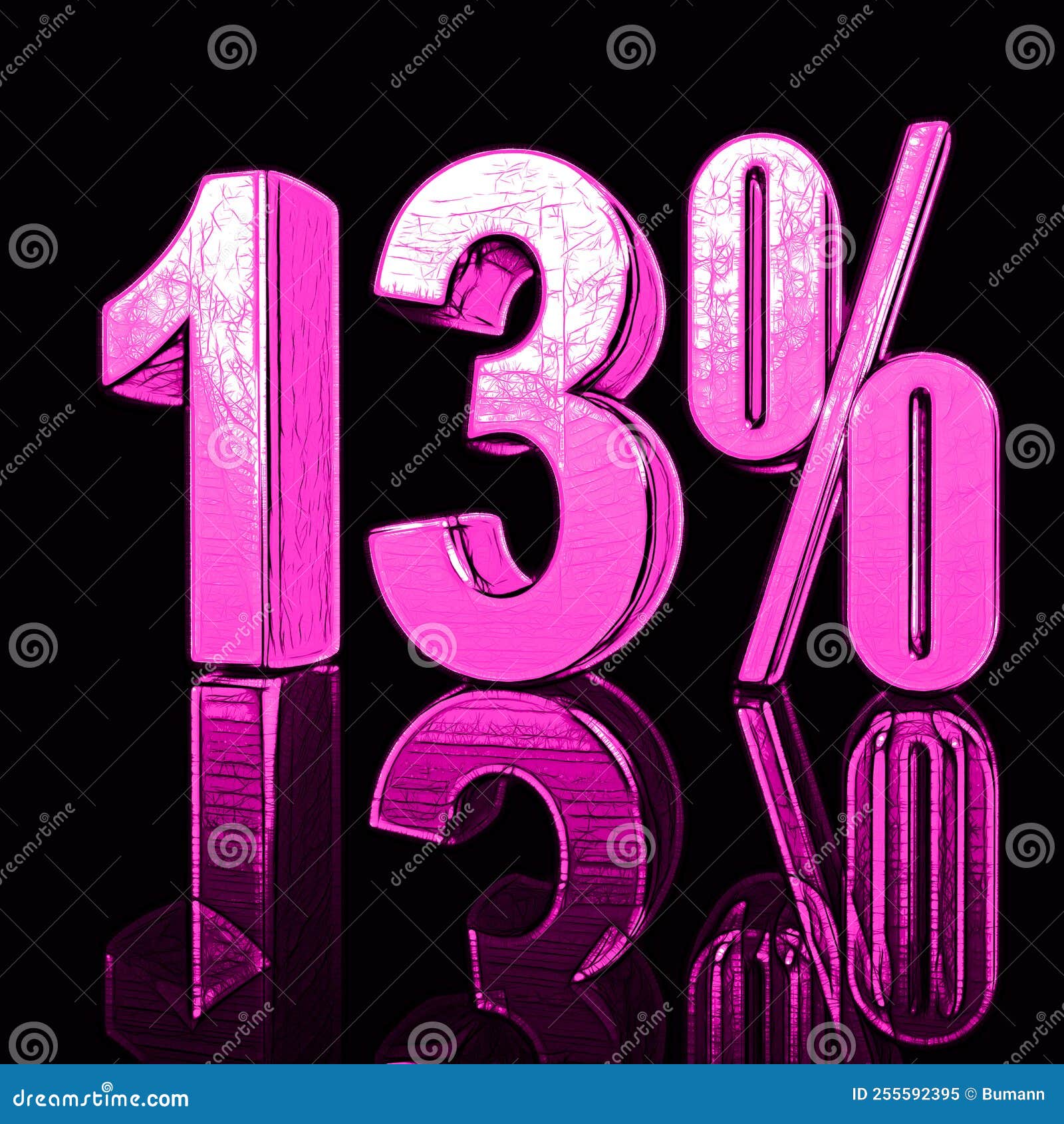 13 13 Percent As A 3D Illustration 3D Rendering Stock Illustration 13-13-percent-as-a-3d-illustration-3d-rendering-stock-illustration
