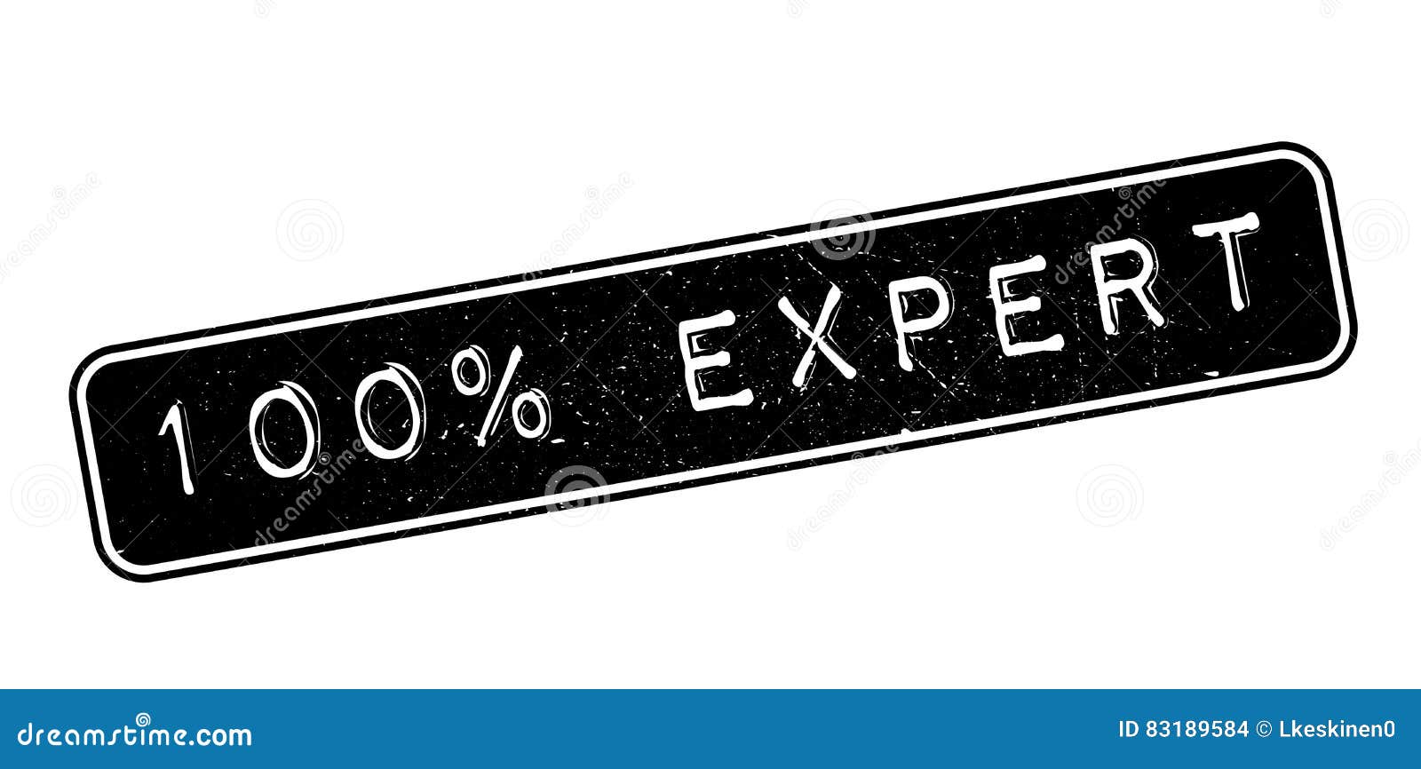 100 Percent Expert Rubber Stamp Stock Illustration Illustration of