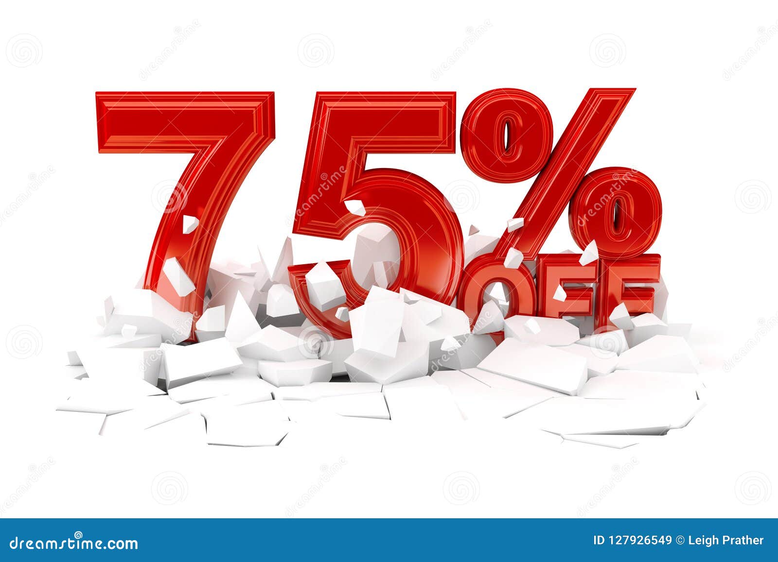 Percent Off Discount Sale Stock Illustration Illustration Of Sell 127926549
