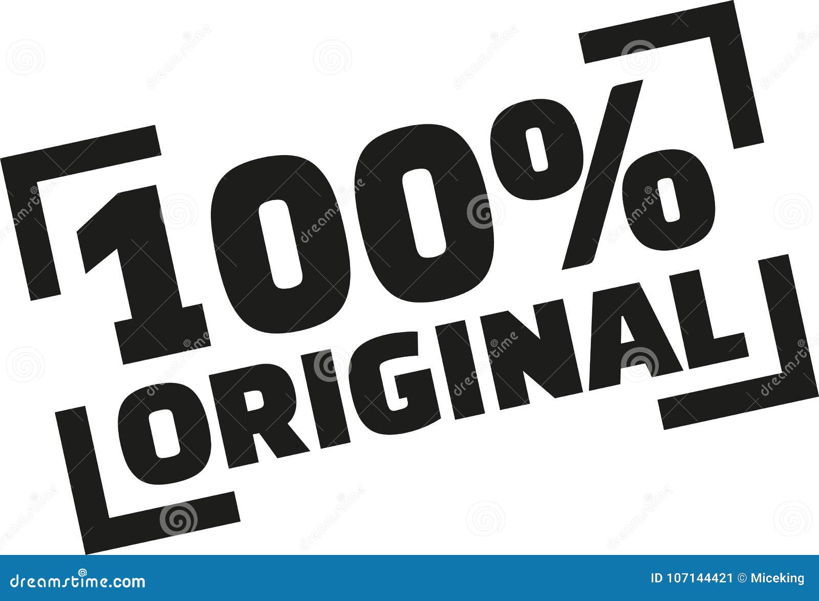 Golden 100 percent original label Royalty Free Vector Image