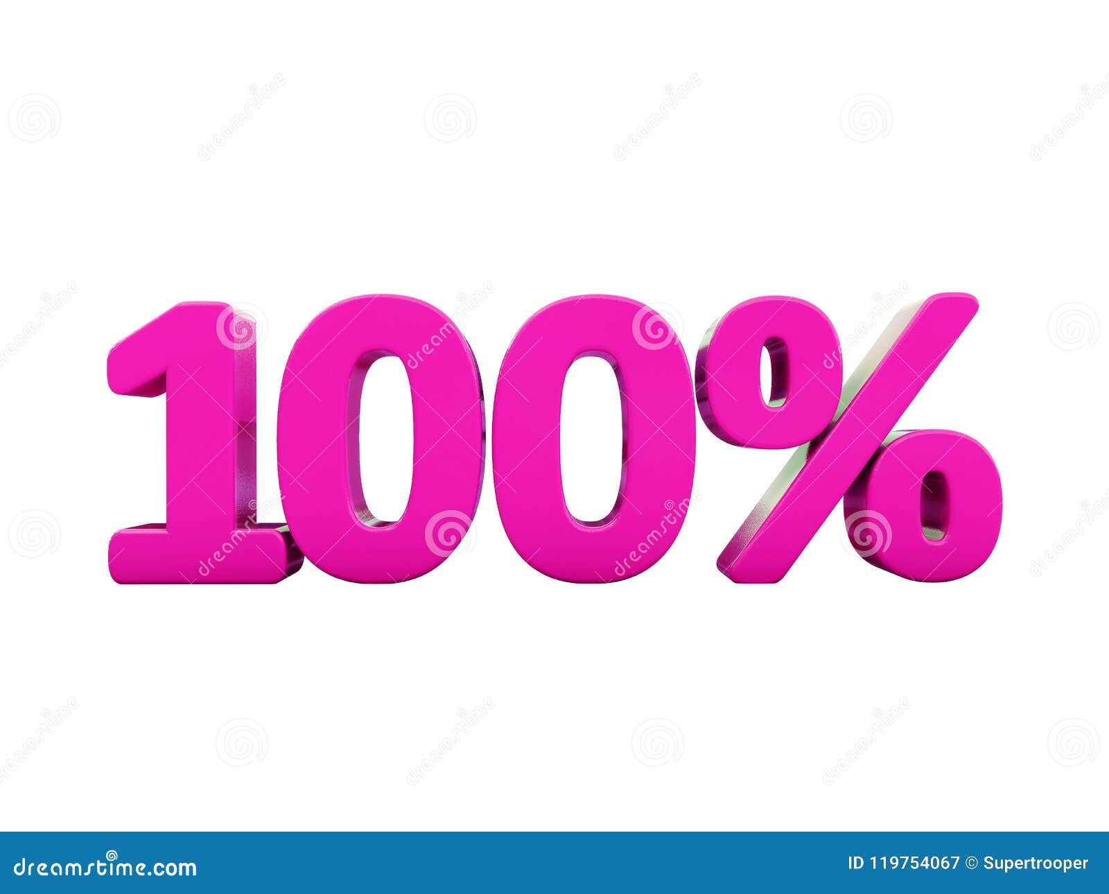 100 Percent Pink Sign stock illustration. Illustration of mathematics ...
