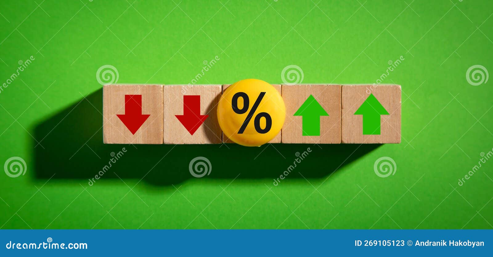 Percentage Symbol with Up and Down Arrows. Interest Rates Stock Image ...