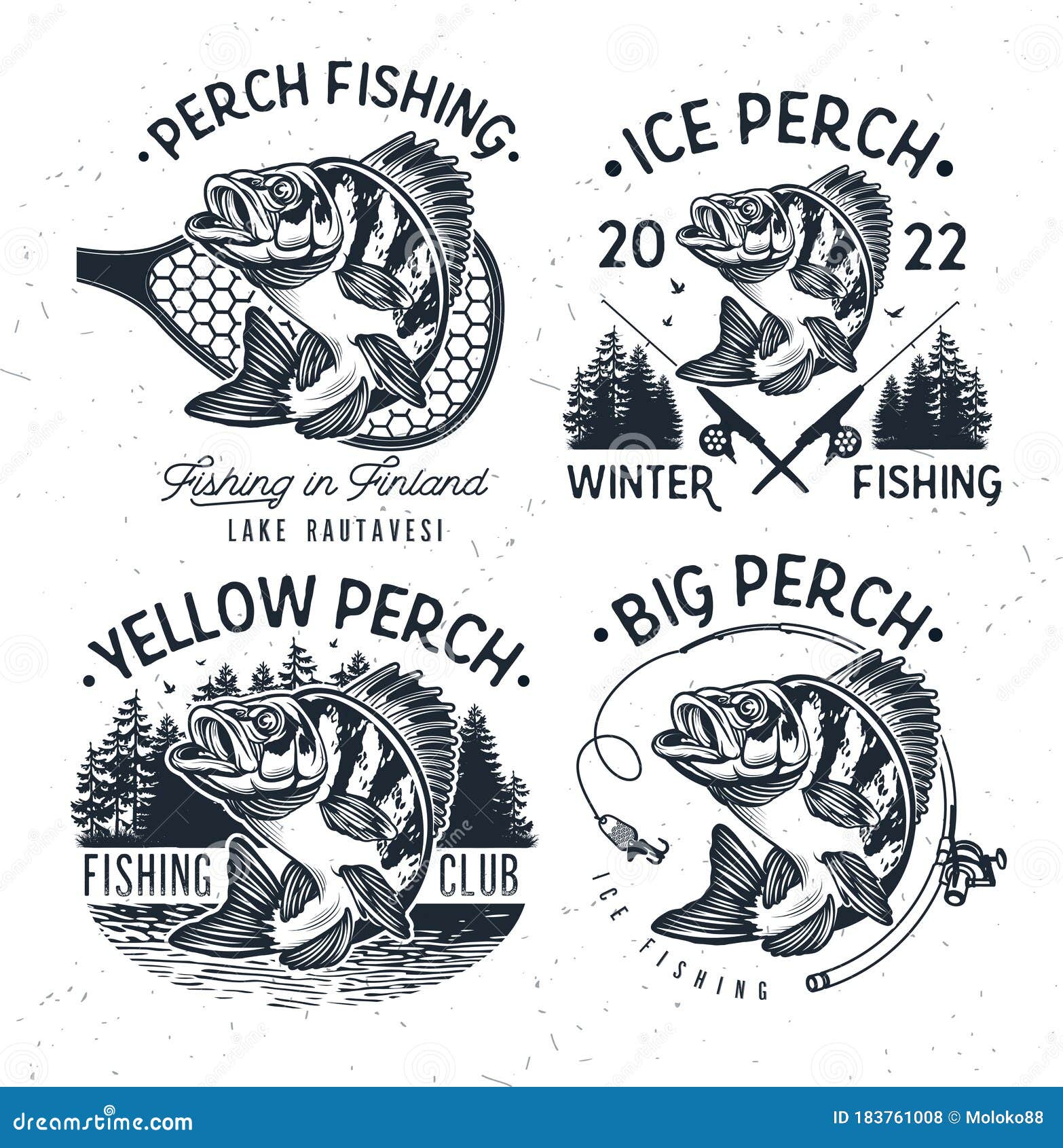 Perche Design For Anglers - Pêche au carnassier' Autocollant
