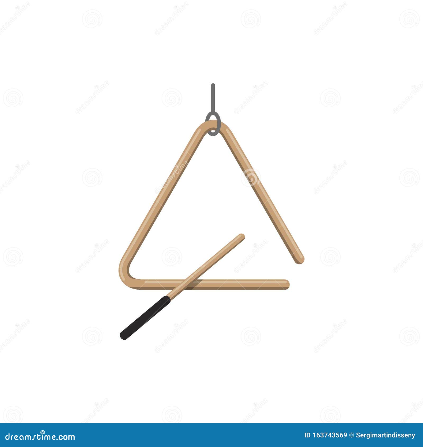 Percussion-triangle Instrument Musical Illustration Vectorielle