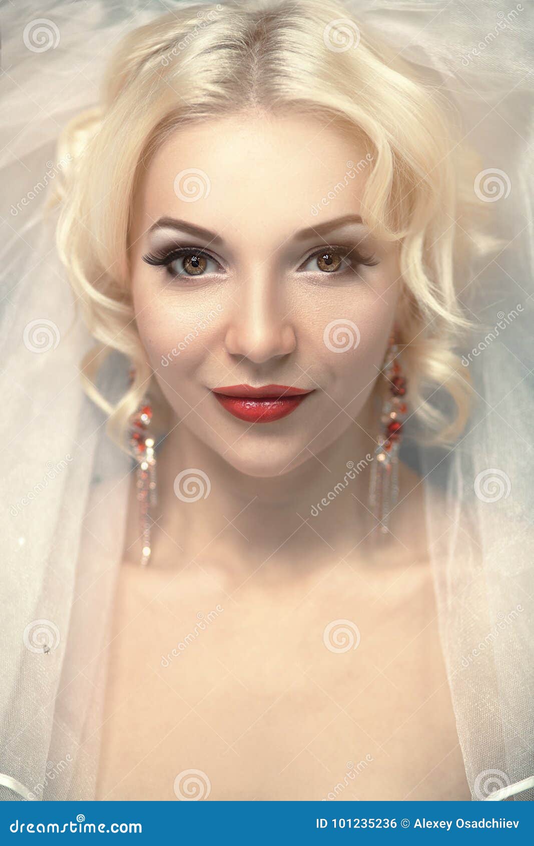 Perfect Blonde Bride Dreams Desire Stock Photo - Image of girl, golden ...
