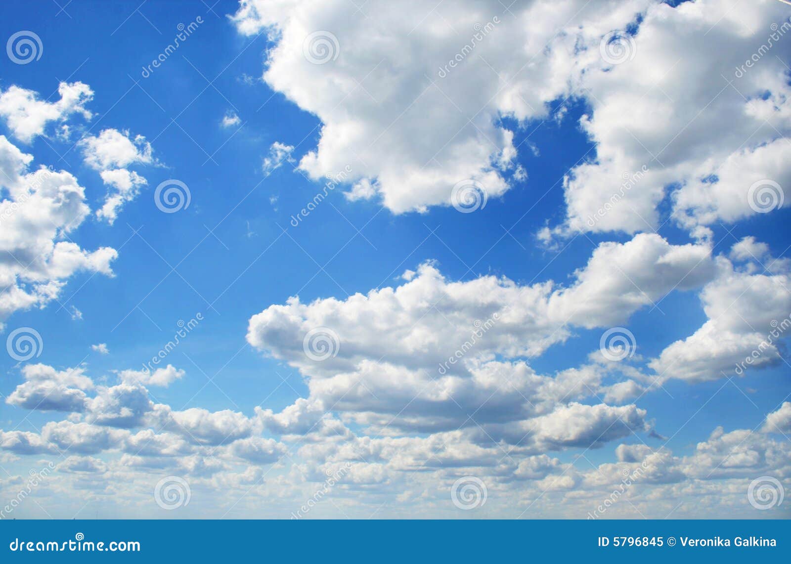 perfect blue cloudy sky