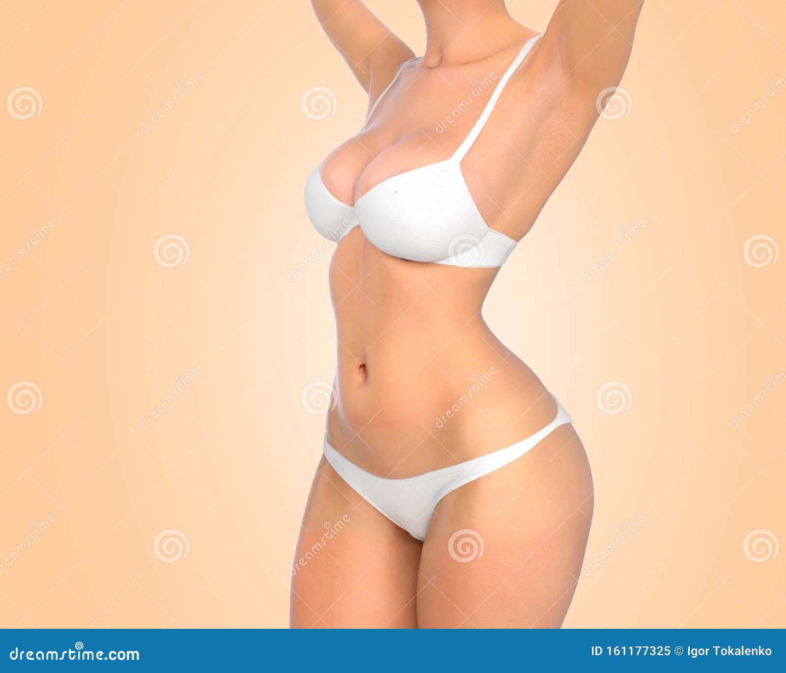 Perfect Body of Slim Fit and Sporty Woman in Underwear Isolated on Color  Gradient 3d Render Stock Illustration - Illustration of honed, female:  161177325