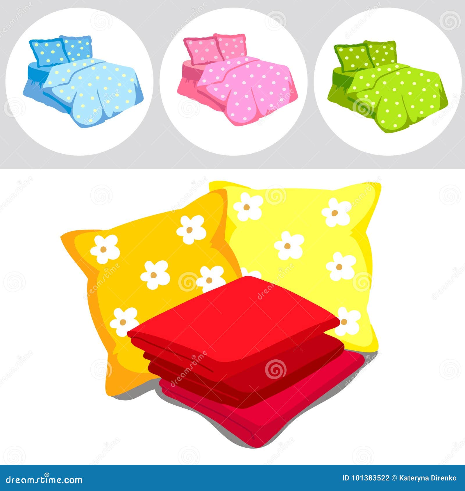 The perfect bedding stock illustration. Illustration of linen 101383522