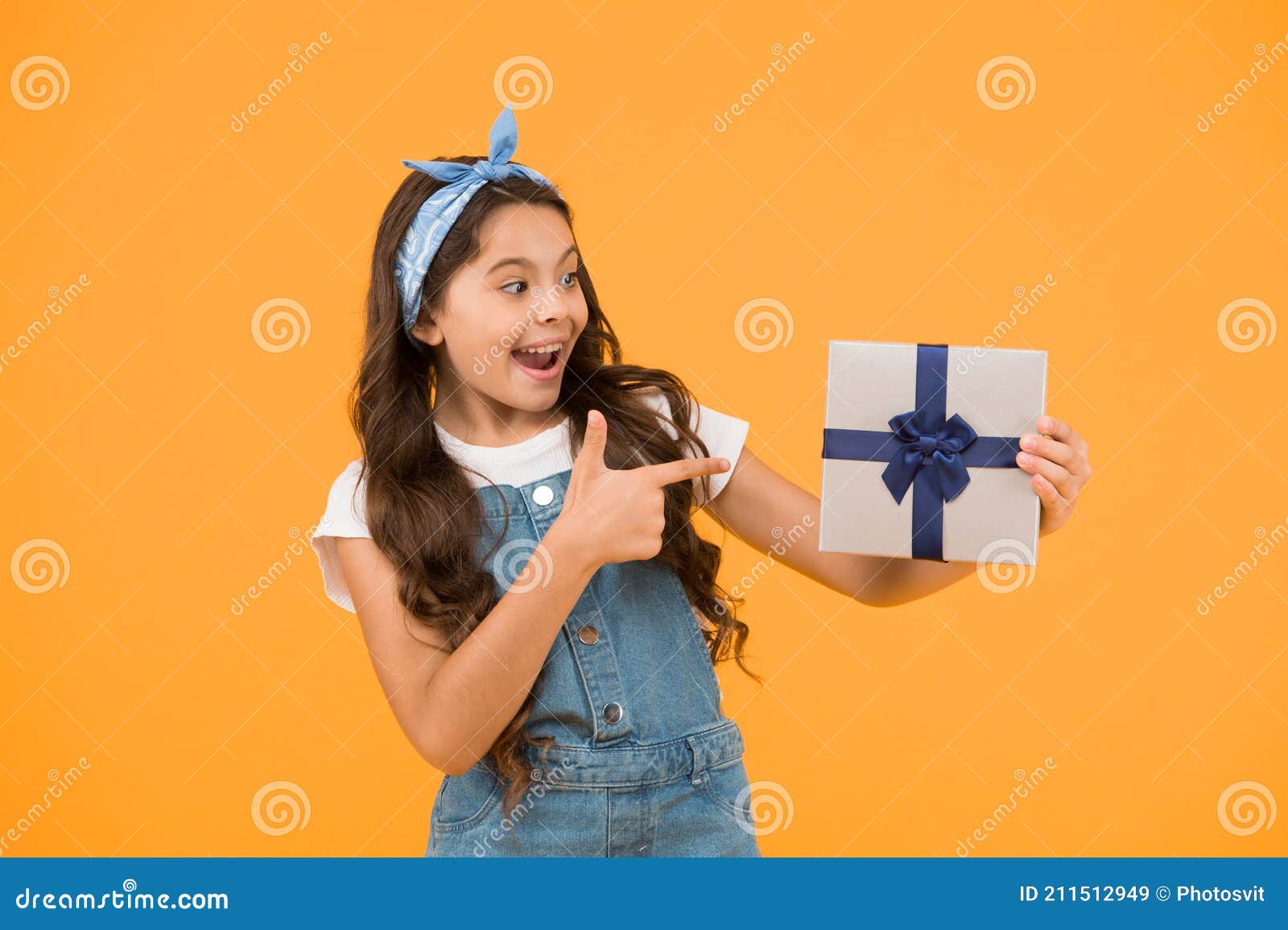 Perfect Day. Shopping Online Delivery. Cheerful Kid Open Wrapped Box ...