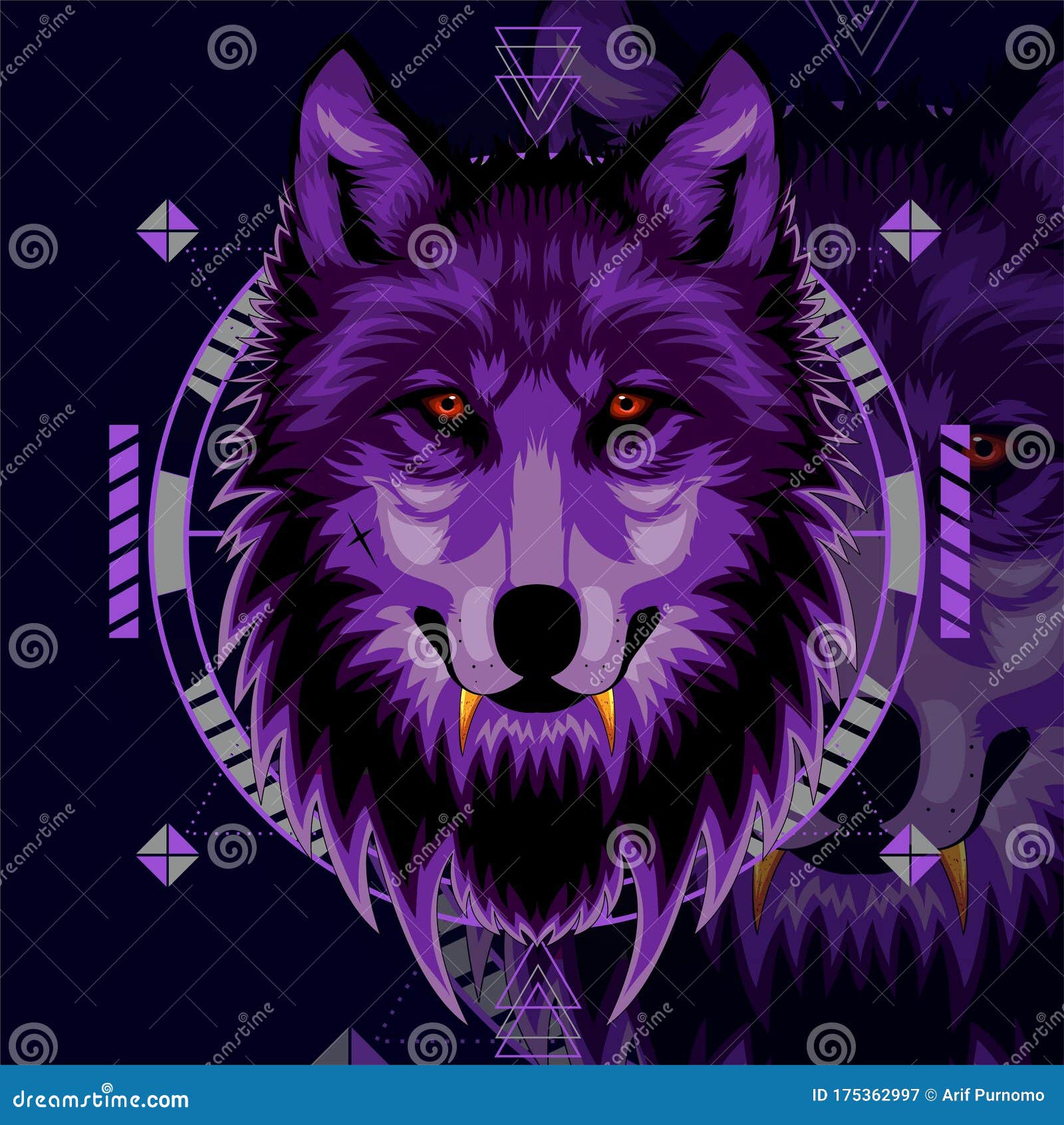 Download Purple Wolf Stock Illustrations 344 Purple Wolf Stock Illustrations Vectors Clipart Dreamstime