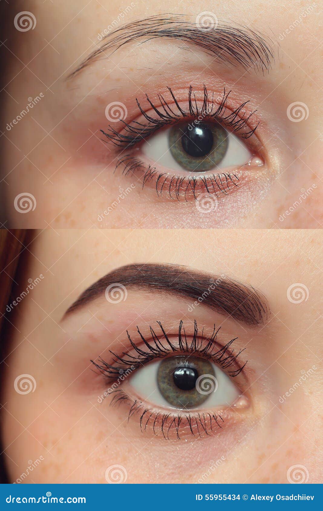 perfect eyebrows before after