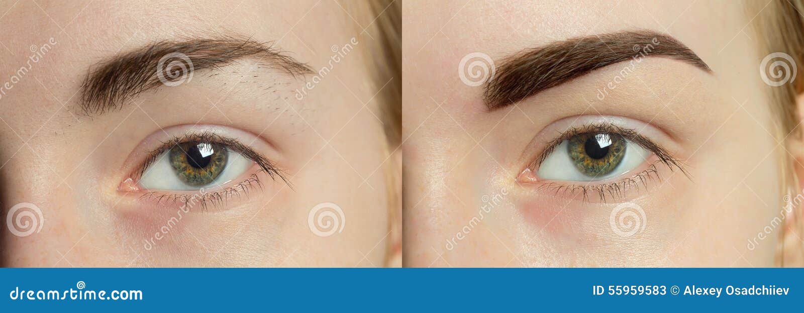 perfect eyebrows before after