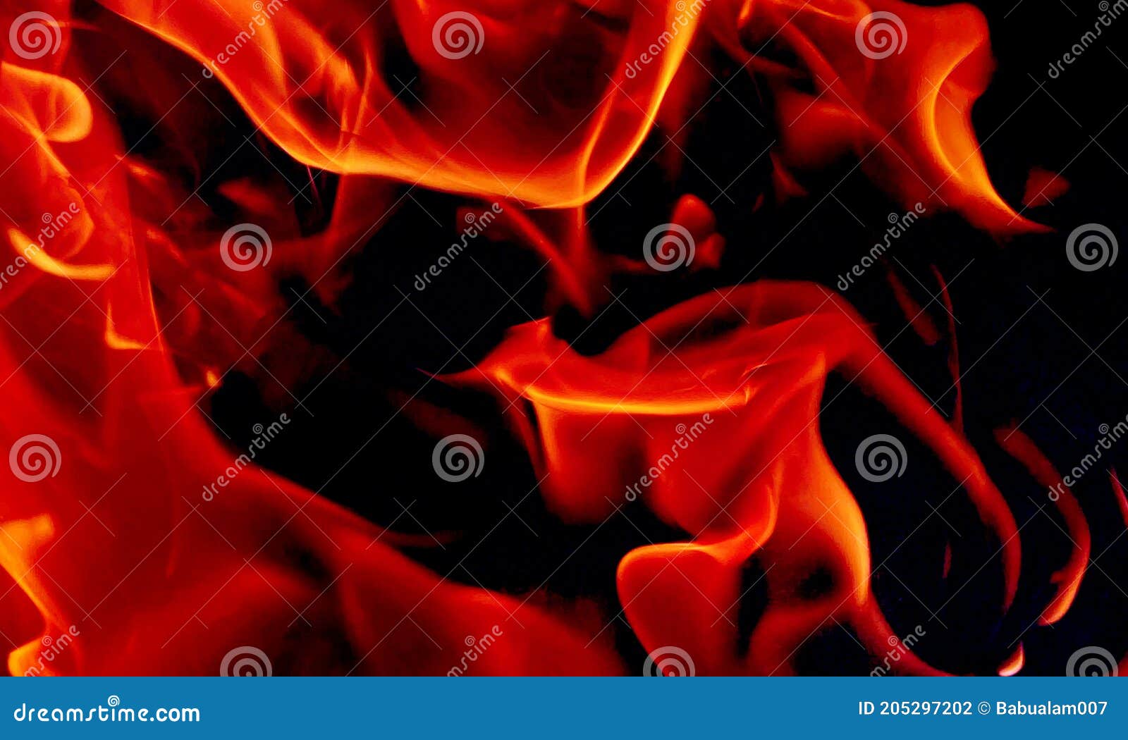 Orange Flame in Black Background · Free Stock Photo