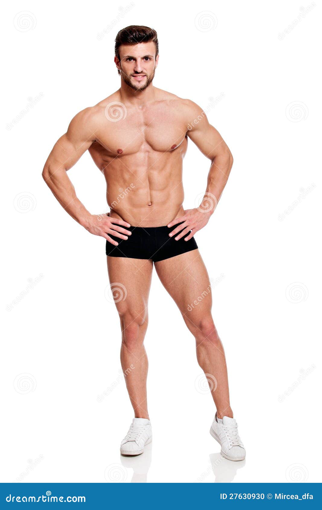 Perfect Fit Man Stock Photo Image Of Ideal Abdominal 27630930
