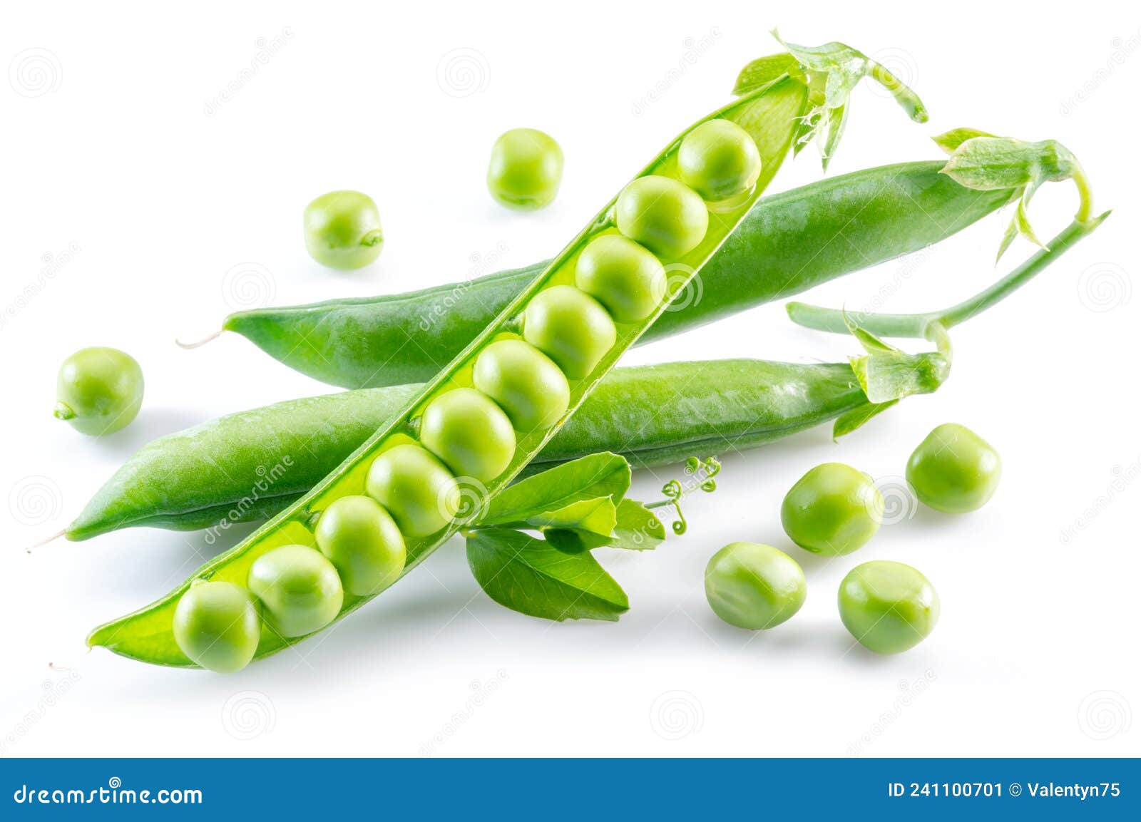 Perfect Green Peas in Pod Isolated on White Background Stock Image Image of isolated, white