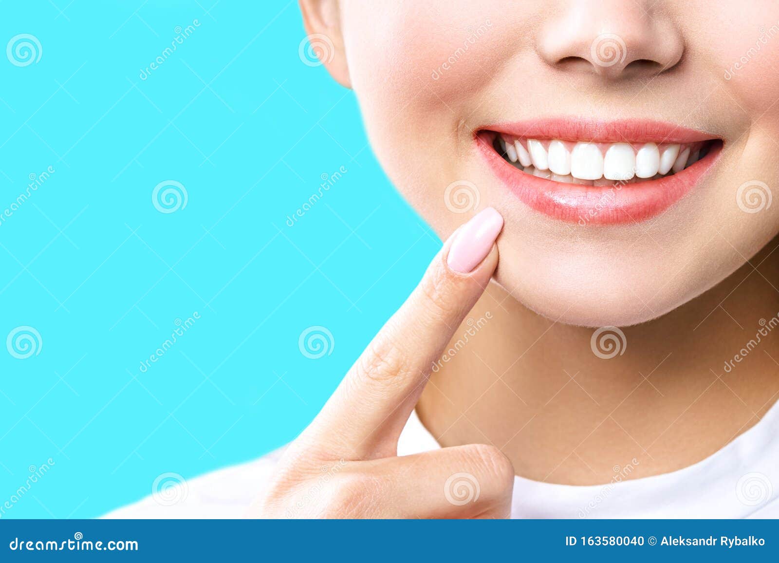 Perfect Healthy Teeth Smile Of A Young Woman Teeth Whitening Dental