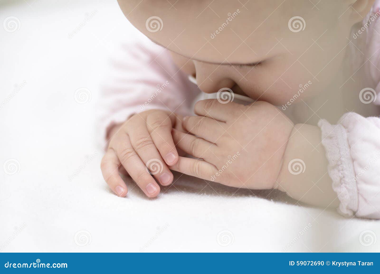 Perfect Little Baby`s Hands Stock Photo Image of ethnicity