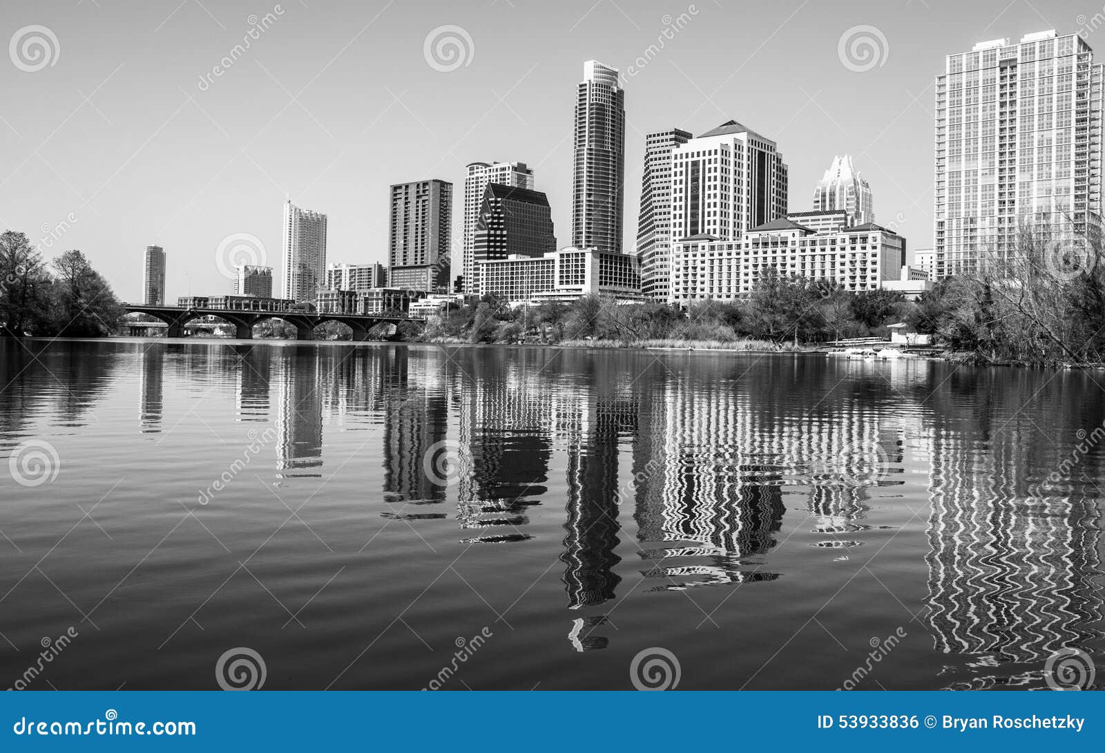 perfect middle of town lake austin skyline reflection