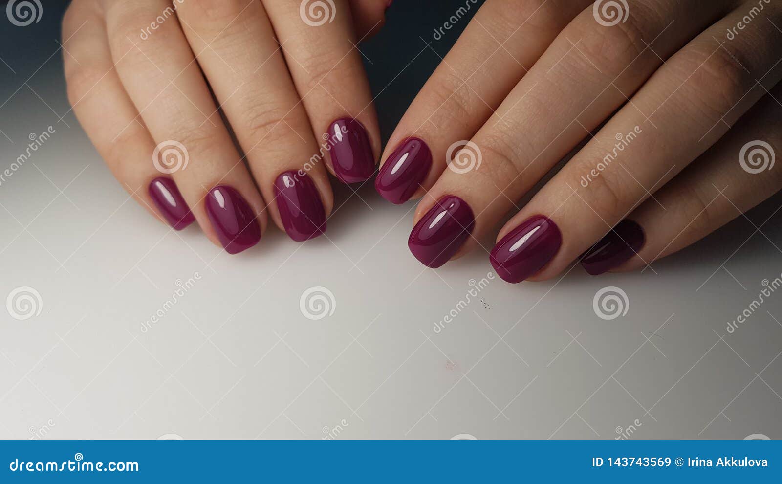 Perfect nails wine color stock image. Image of polish - 143743569