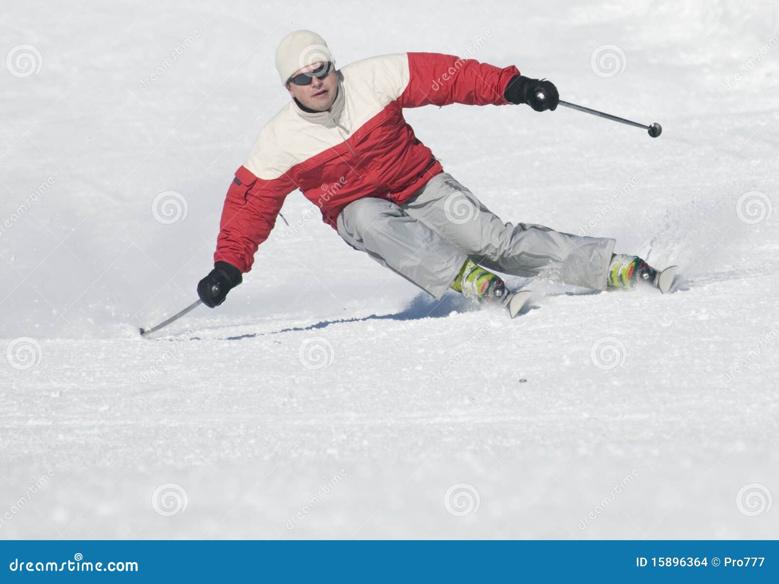 Perfect skiing downhill stock photo. Image of italy, leisure 15896364