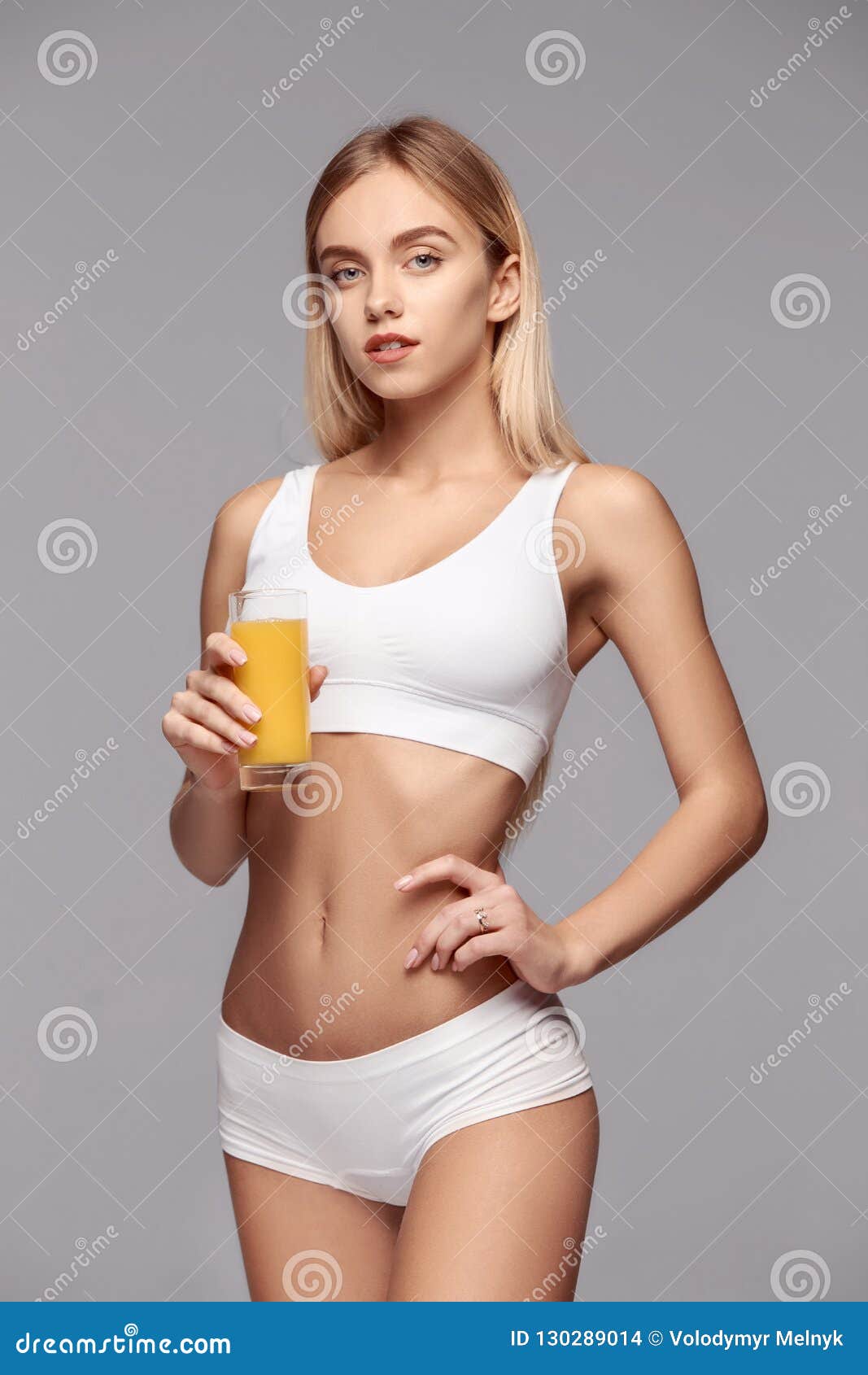 Perfect Slim Toned Young Body of the Girl . Stock Photo - Image of