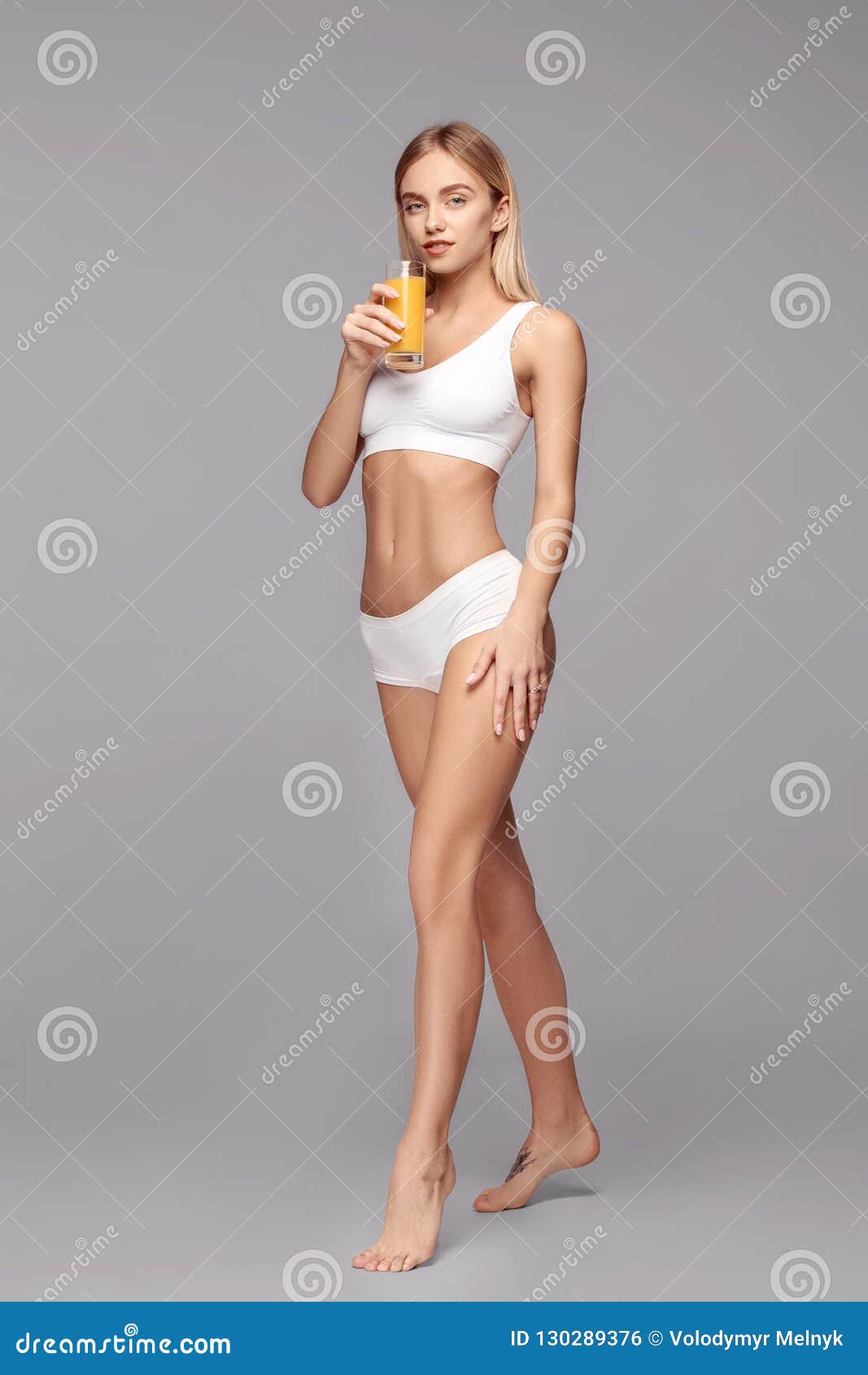 Perfect Slim Toned Young Body Of The Girl Or Fit Woman At Studio