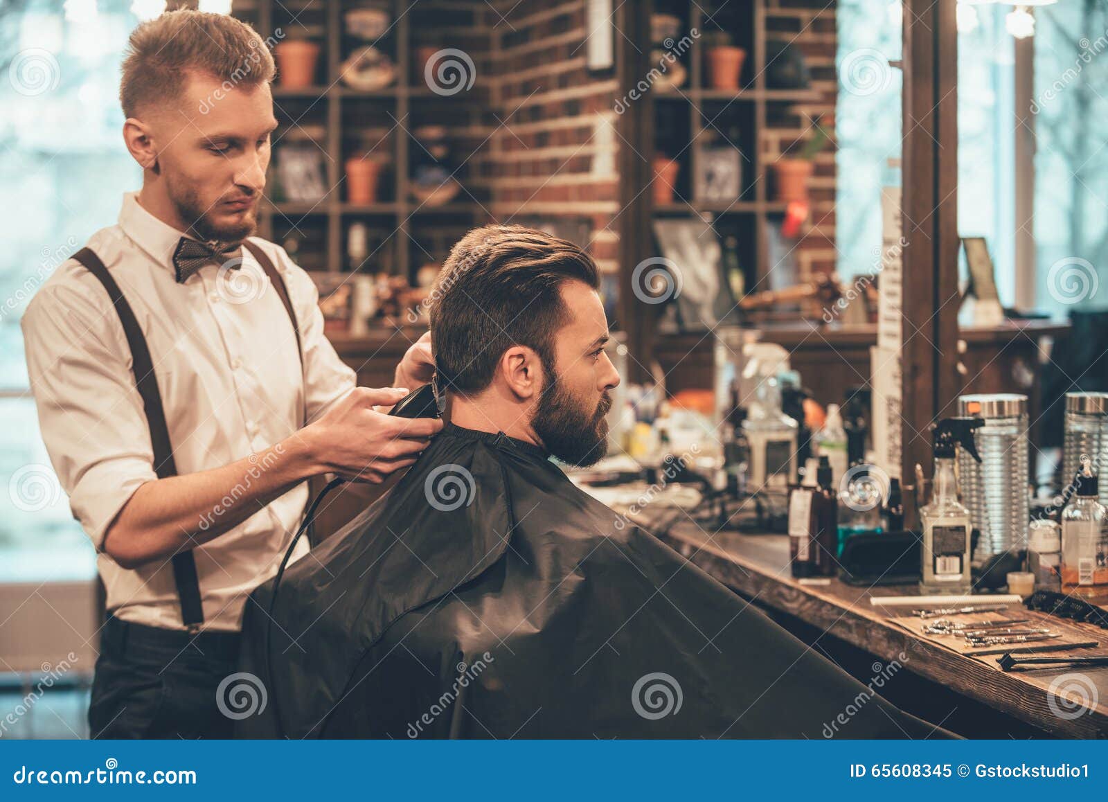 perfect trim at barbershop.