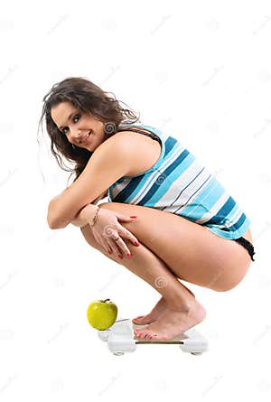 Perfect Weight Stock Photo Image Of Gender Foot Brunette 9502314