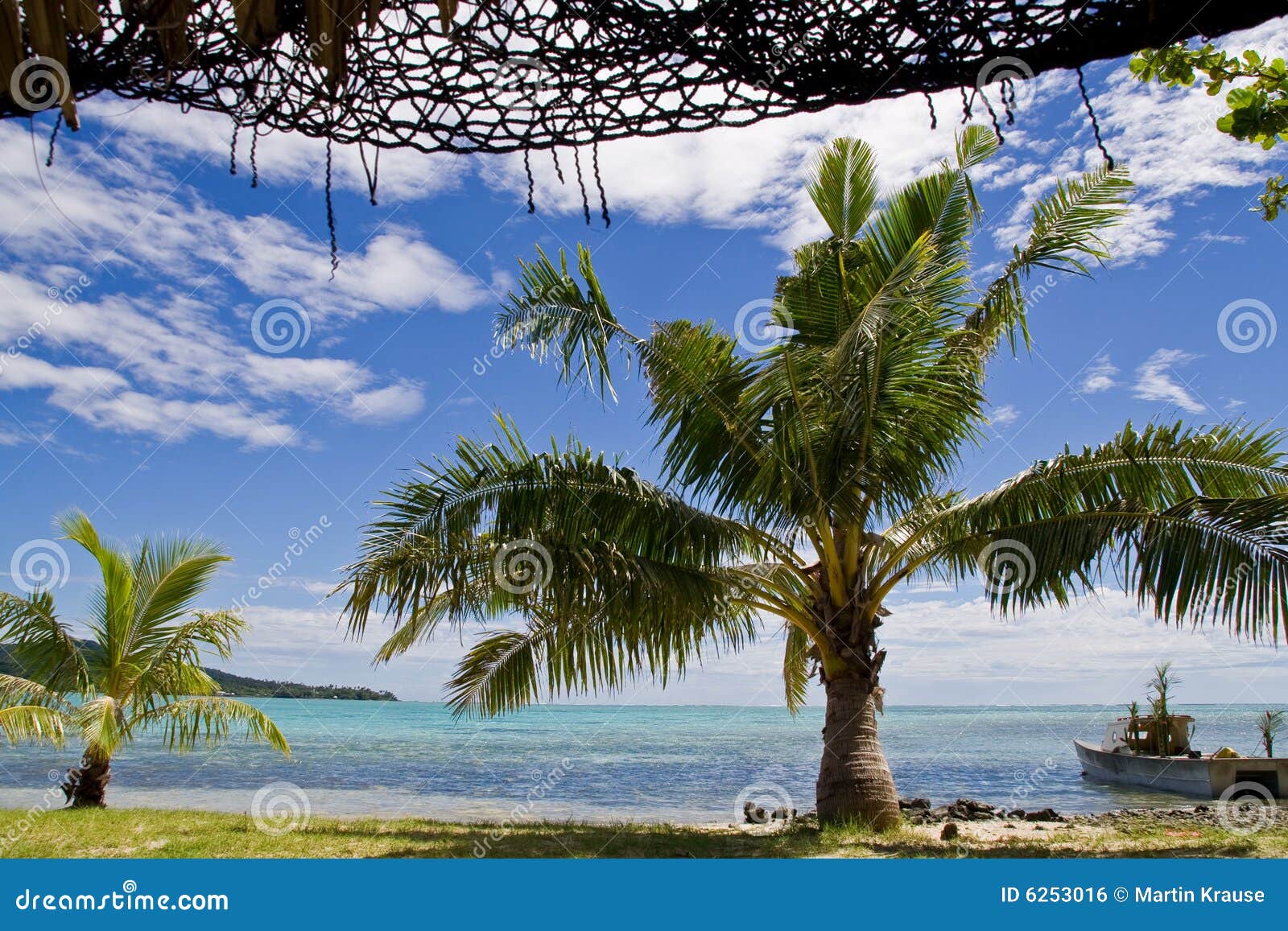 Perfecte vakantie. Het Eiland van de vakantie in Samoa, zuiden-overzees