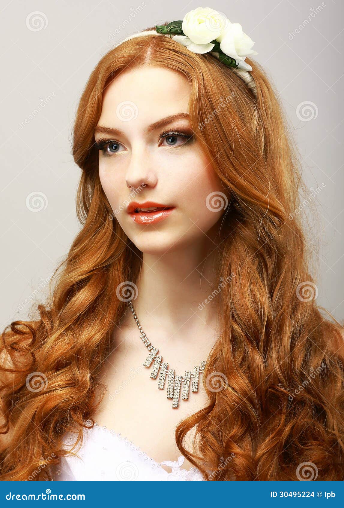 Happy Golden Hair Woman with Femininity & Sensuality Stock Photo - Image of model, caucasian: 30495224