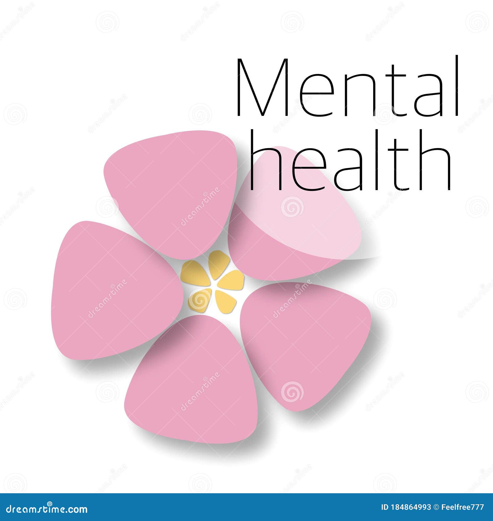 Mental Health Abstraction. Business Concep Artwork Stock Illustration