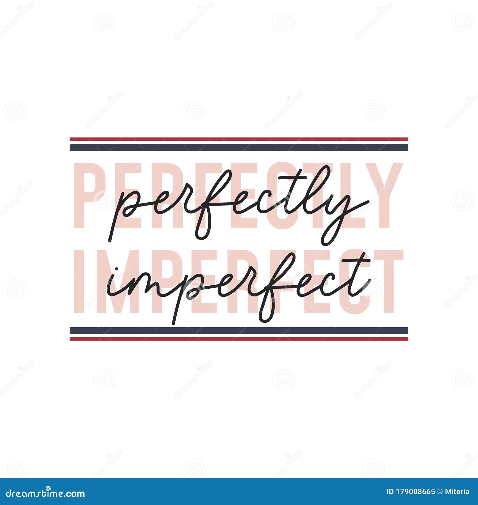 perfectly imperfect inspirational cute quote