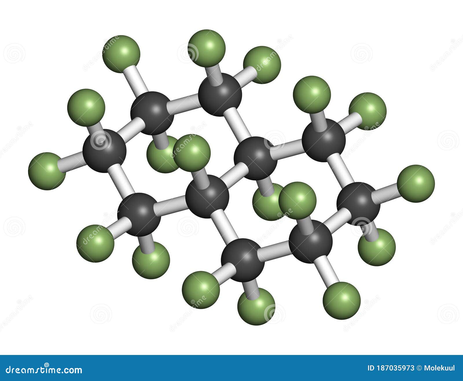 Perfluorodecalin Fluorocarbon Molecule. Used As Component of