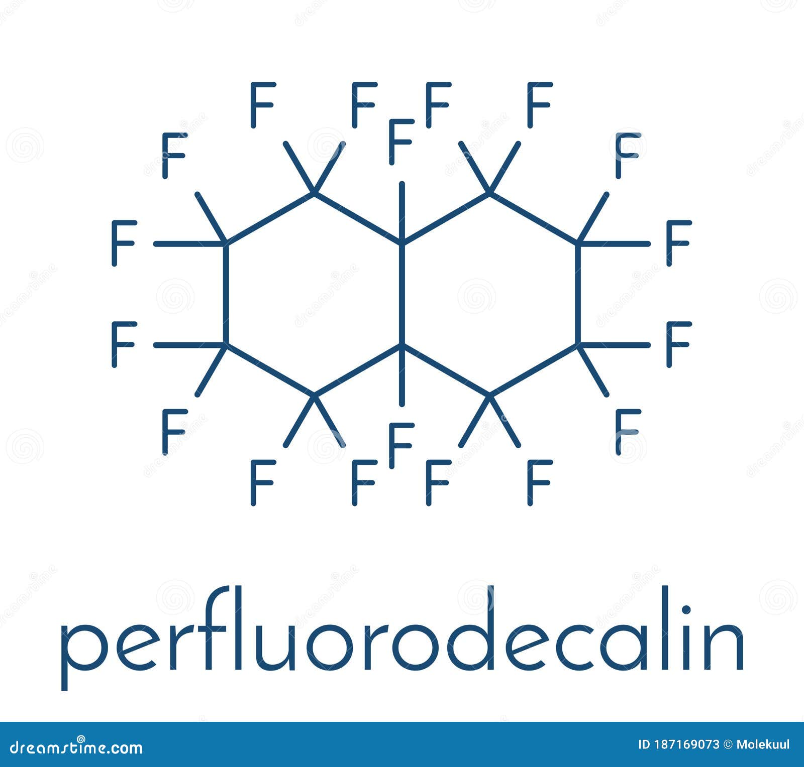 Perfluorodecalin Fluorocarbon Molecule. Used As Component of